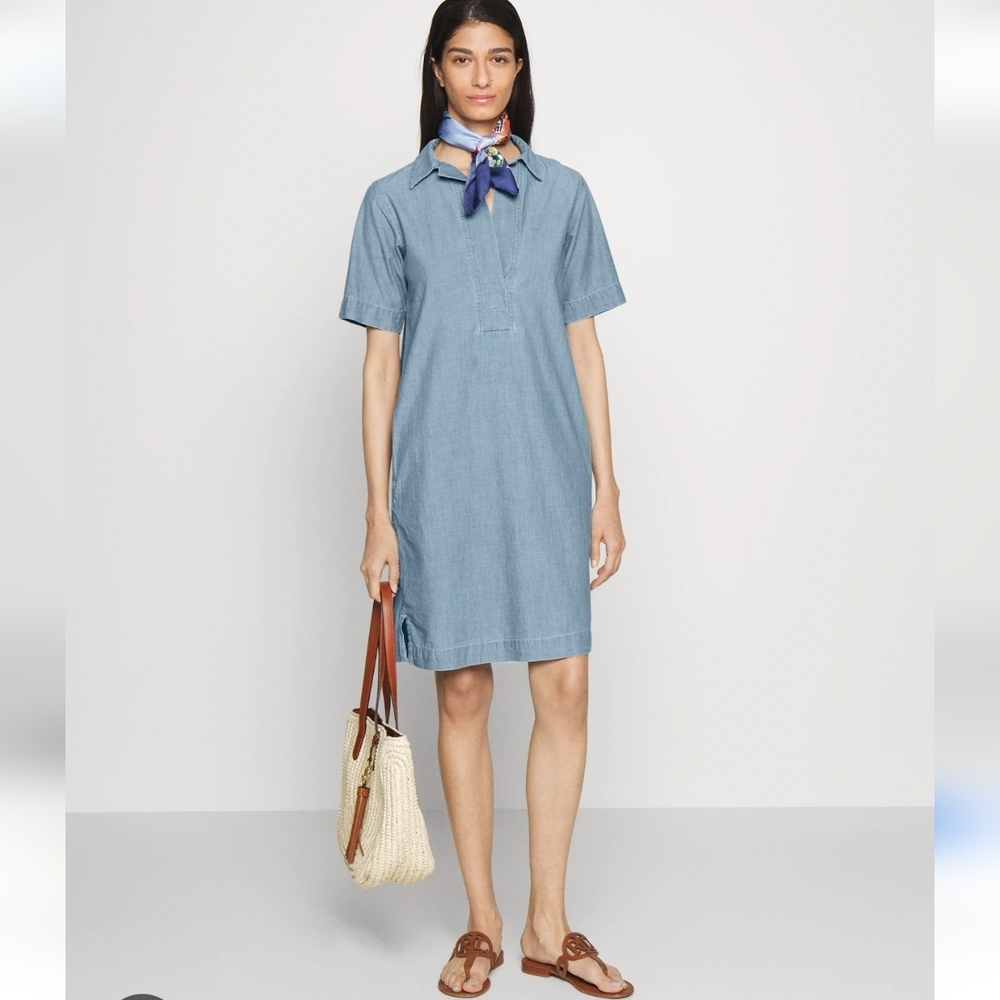 Ralph Lauren Sky Blue Midi Dress - Picture 2 of 9